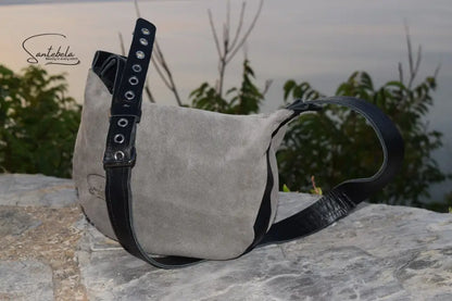 Everyday crossbody bag refined Italian calfskin created with love for you by Santebela